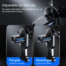 JOYROOM JR-ZS212 Blue Whale Car Air Outlet Wireless Charging Mobile Phone Gravity Bracket Holder(Dark Gray)