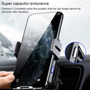 JOYROOM JR-ZS219 Three-axis Car Air Outlet Wireless Charging Mobile Phone Bracket Holder (Black)