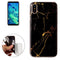 For iPhone X / XS Black Marble Pattern TPU Shockproof Protective Back Cover Case