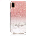 For iPhone X / XS Marble Pattern TPU Shockproof Protective Back Cover Case