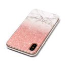 For iPhone X / XS Marble Pattern TPU Shockproof Protective Back Cover Case