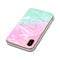 For iPhone X / XS Pink Green Marble Pattern TPU Shockproof Protective Back Cover Case