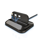 XBX-02 Wireless Charger, With Type-C & Micro USB & 8 Pin Interface, For iPhone, AirPods and Other Android Phones (Black)