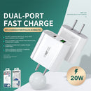 WK WP-U53 20W USB + Type-C Maxspeed PD Fast Charger(EU Plug)