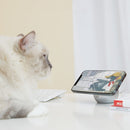 C101 Cute Cat Shape Magnetic Wireless Charging Stand Base (Pink)