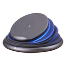 S18 Multi-function 10W Max Qi Standard Wireless Charger Phone Holder with Colorful Atmosphere Light(Grey)