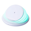 S18 Multi-function 10W Max Qi Standard Wireless Charger Phone Holder with Colorful Atmosphere Light(White)