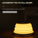 S18 Multi-function 10W Max Qi Standard Wireless Charger Phone Holder with Colorful Atmosphere Light(White)
