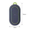 S20 10W Max Qi Standard Wireless Charger Phone Holder with Atmosphere Light & Power Bank Function(Grey)