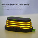 S20 10W Max Qi Standard Wireless Charger Phone Holder with Atmosphere Light & Power Bank Function(Grey)
