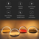 S21 Multi-function 10W Max Qi Standard Wireless Charger Phone Holder Table Lamp 3 in 1(White)