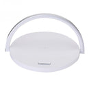 S21 Multi-function 10W Max Qi Standard Wireless Charger Phone Holder Table Lamp 3 in 1(White)