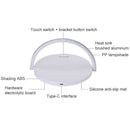 S21 Multi-function 10W Max Qi Standard Wireless Charger Phone Holder Table Lamp 3 in 1(White)