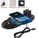 HQ-UD15-upgraded 6 in 1 Wireless Charger For iPhone, Apple Watch, AirPods and Other Android Phones(Black)