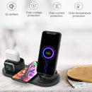 HQ-UD15-upgraded 6 in 1 Wireless Charger For iPhone, Apple Watch, AirPods and Other Android Phones(Black)