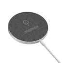 MOMAX UD19 Q.MAG Ultra-thin Magsafe Magnetic Fast Charging Wireless Charger (Dark Gray)