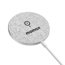 MOMAX UD19 Q.MAG Ultra-thin Magsafe Magnetic Fast Charging Wireless Charger(Light Grey)