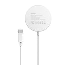 MOMAX UD19 Q.MAG Ultra-thin Magsafe Magnetic Fast Charging Wireless Charger(Light Grey)