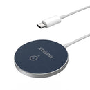 MOMAX UD19 Q.MAG Ultra-thin Magsafe Magnetic Fast Charging Wireless Charger (Blue)