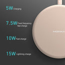 Momax Qi Standard Fast Charging Wireless Charger for iPhone / Galaxy / Huawei / Xiaomi(Black)
