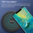Momax Qi Standard Fast Charging Wireless Charger for iPhone / Galaxy / Huawei / Xiaomi(Black)