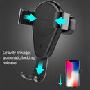 Momax Car Air Outlet Gravity Bracket Qi Standard Wireless Charger(White)