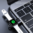 K02 Universal Portable Magnetic Wireless Charger for Apple Watch Series 6 / 5 / SE / 4 / 3 / 2 / 1(Black)