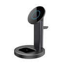 S36 3 in 1 15W Multifunctional Magnetic Wireless Charger for Mobile Phones / Apple Watches / AirPods (Black)