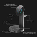 S36 3 in 1 15W Multifunctional Magnetic Wireless Charger for Mobile Phones / Apple Watches / AirPods (White)