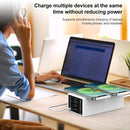 HHW-888W Multi-ports Two-seater Wireless Charger (White)
