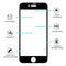 For iPhone 8 Plus 0.26mm 9H Surface Hardness 3D Explosion-proof Full Screen Carbon Fiber Soft Edges Tempered Glass Screen Film(Black)