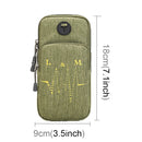 Universal 6.2 inch or Under Phone Zipper Double Bag Multi-functional Sport Arm Case with Earphone Hole, For iPhone, Samsung, Sony, Oneplus, Xiaomi, Huawei, Meizu, Lenovo, ASUS, Cubot, Ulefone, Letv, DOOGEE, Vkworld, and other Smartphones(Green)