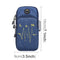 Universal 6.2 inch or Under Phone Zipper Double Bag Multi-functional Sport Arm Case with Earphone Hole, For iPhone, Samsung, Sony, Oneplus, Xiaomi, Huawei, Meizu, Lenovo, ASUS, Cubot, Ulefone, Letv, DOOGEE, Vkworld, and other Smartphones(Blue)