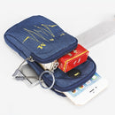 Universal 6.2 inch or Under Phone Zipper Double Bag Multi-functional Sport Arm Case with Earphone Hole, For iPhone, Samsung, Sony, Oneplus, Xiaomi, Huawei, Meizu, Lenovo, ASUS, Cubot, Ulefone, Letv, DOOGEE, Vkworld, and other Smartphones(Blue)