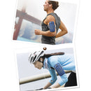 Universal 6.2 inch or Under Phone Zipper Double Bag Multi-functional Sport Arm Case with Earphone Hole, For iPhone, Samsung, Sony, Oneplus, Xiaomi, Huawei, Meizu, Lenovo, ASUS, Cubot, Ulefone, Letv, DOOGEE, Vkworld, and other Smartphones(Blue)