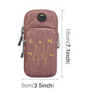 Universal 6.2 inch or Under Phone Zipper Double Bag Multi-functional Sport Arm Case with Earphone Hole, For iPhone, Samsung, Sony, Oneplus, Xiaomi, Huawei, Meizu, Lenovo, ASUS, Cubot, Ulefone, Letv, DOOGEE, Vkworld, and other Smartphones(Purple)
