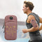 Universal 6.2 inch or Under Phone Zipper Double Bag Multi-functional Sport Arm Case with Earphone Hole, For iPhone, Samsung, Sony, Oneplus, Xiaomi, Huawei, Meizu, Lenovo, ASUS, Cubot, Ulefone, Letv, DOOGEE, Vkworld, and other Smartphones(Purple)