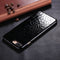 For iPhone 8 Plus & 7 Plus Crocodile Texture Paste Protective Back Cover Case (Black)