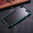 For iPhone 8 Plus & 7 Plus Crocodile Texture Paste Protective Back Cover Case (Green)