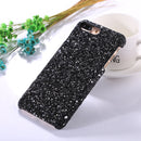 For iPhone 8 Plus & 7 Plus Colorful Sequins Paste Protective Back Cover Case (Black)