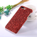 For iPhone 8 Plus & 7 Plus Colorful Sequins Paste Protective Back Cover Case (Red)
