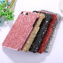 For iPhone 8 Plus & 7 Plus Colorful Sequins Paste Protective Back Cover Case (Black)
