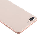 Battery Back Cover Assembly with Side Keys & Vibrator & Loud Speaker & Power Button + Volume Button Flex Cable & Card Tray for iPhone 8 Plus(Rose Gold)