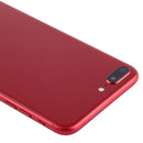Battery Back Cover Assembly with Side Keys & Vibrator & Loud Speaker & Power Button + Volume Button Flex Cable & Card Tray for iPhone 8 Plus(Red)