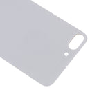 Easy Replacement Big Camera Hole Glass Back Battery Cover with Adhesive for iPhone 8 Plus(White)