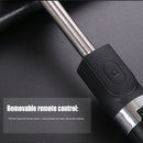 2 in 1 Foldable Bluetooth Shutter Remote Selfie Stick Tripod for iPhone and Android Phones(Black)