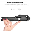 2 in 1 Foldable Bluetooth Shutter Remote Selfie Stick Tripod for iPhone and Android Phones(White)