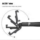 2 in 1 Foldable Bluetooth Shutter Remote Selfie Stick Tripod for iPhone and Android Phones(White)
