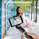2 in 1 Foldable Bluetooth Shutter Remote Selfie Stick Tripod for iPhone and Android Phones(White)