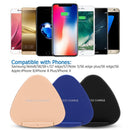 QK11 10W ABS + PC Fast Charging Qi Wireless Charger Pad(Black)